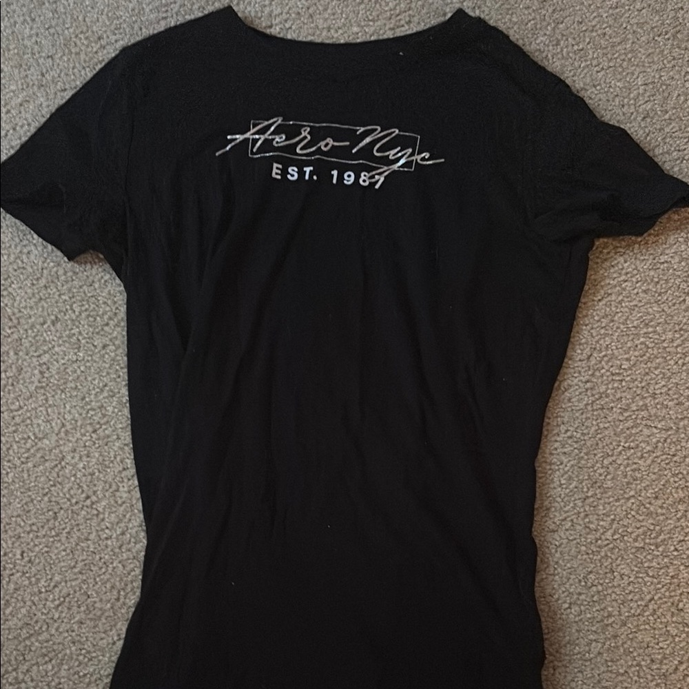Aeropostale Black Short Sleeve Tee